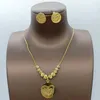 Halskette Ohrringe Set Nigeria Schmetterling Afrikanischer und Perlen Schmuck Böhmen Design Goldene Farbe Schmuck Geschenke