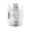 Pour les breloques pandora authentiques perles en argent 925 arc-en-ciel fleur libellule charme astronaute perle