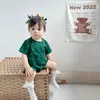 Summer Thin Short Sleeved Baby Onesie Cute Crawling Suit