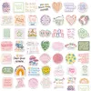 Bilklistermärken Pack med 100st Partisale Girls Pink Aesthetic VSCO Vinyl Sticker Noduplicate for Skateboard Lage Laget Notebook Helmet DHLB4