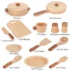 Cucine Gioca cibo Colore del legno naturale per bambini Giocattoli in età prescolare Frutta e verdura Simulazione Play House Utensili da cucina Giocattoli di legno cognitivi Regali 230626