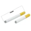 Tubi di fumo Ceramica 78Mm 55Mm Forma di sigaretta Pipistrelli 100 Pz / lotto Dente di sega Lega di alluminio Mini Metallo Mano Tabacco da pipa Tabacco da fiuto Tu Dhlsk