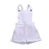 Clothing Sets Toddler Born Ifant Baby Clothes Bib Rompers Unisex Boy Girls Kids Overall Solid Color Suspender Pants Children's Set