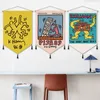 Wandtapijten Originaliteit Graffiti Tapijt Keiths Harings Doek Muur Opknoping Schilderen Muur Polyester Deken Yoga Mat Thuis Slaapkamer Kunst Tapijt 230626