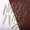 dangle earringsハニー甘い文字女性のための長いドロップジュエリークリスタルイヤリングジュエリーかわいい女の子の女性クリスマスギフト自由hoho