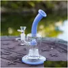 Smoking Pipes 4 Colors Dome Perc Thick Glass Bong Hookahs Wheel Filter Heady Oil Dab Rigs 14Female Joint Bongs Birdcage Percolator S Dhwhj