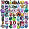 50pcs-Pack Apothecary Skull Stickers Vattentäta klistermärken för vattenflaska Laptop bilplanerare Scrapbooking Telefon MAC Garderob Dörrväggens surfplatta dekaler