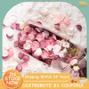 Dekoratif Çiçekler Petal 200/400 adet Düğün Dekorasyon İpek Gül Kumaş Kırmızı Beyaz Yapraklar El Yapımı 2023 Yapay Çiçek Evlilik Sevgililer