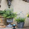 装飾的なオブジェクト図形のヴィンテージバードケージフラワーデコレーションフラワーポット庭中庭田舎庭園素朴な家の装飾ヴィンテージの家の装飾