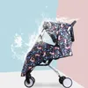 Kinderwagenteile Zubehör Cartoon Baby Trolley Regenschutz Atmungsaktiver Regenschirm Regenmantel Universal Auto Wetter Wind Sonnenschutz 230626