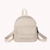 School Bags Fashion Women Mini Backpack Corduroy Solid Small Backpacks Simple Retro Rucksack