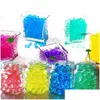 Other Home Decor Colorf Hydrogel Pearl Shaped Green Crystal Ball Grow Jelly Water Balls Magic Bio Gel Beads Wedding Decoration Kids Dh7Cy