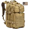 Borse multifunzionali Zaino tattico militare Zaino da 3 giorni Assault Pack Army Molle Bag 35L Large Outdoor Waterproof Hiking Camping Travel 600D RucksackHKD230627