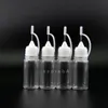 100 st 10 ml plast PET DROPPER BAKKA METAL NEELE NEELK CAP Hög transparenta droppflaskor Squeezable Vapor Laboratory Paraphe LRMX