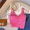 Women's T-Shirt Temperament Hot Girl Camisole 2023 New Spring Summer Pink Sleeveless Tank Top Letters Rhinestone Elegant Women Strap Camis J230627