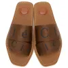 Sandali e pantofole da donna firmati Woody Flat Anti Slip Casual Cross Woven Letter Shoes