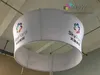 Dye Sublimation Printing Tapered Circle Trade Show Display Hanging Banners