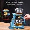 Vinglasögon Bozzh Full Automatic Creative Deer Teapot Kungfu Glass Tea Set Magnetic Water Diversion Infuser Turkish Drip Pot With Base 230627