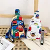 Plush Backpacks Cartoon Sesame Street Shoulder Bag Elmo Plush Shoulders Knapsack Birthday Xmas Kids Bag For Children Boy Girl Gifts 230626