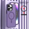 جراب هاتف مغناطيسي مزدوج اللون مناسب لـ Apple IP12 / 13/14 / iPhone14 / 13 / 12ProMax