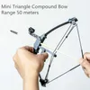 Bow Arrow Mini Composite Bow Archery Short Axis Triangle Bow Powerful Bow and Arrow Creative Toys Outdoor Archery Competitive ShootingHKD230626