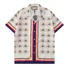 Chemises de créateurs de luxe Mens impression bowling Hawaii Floral Chemises décontractées Hommes Slim Fit Chemise à manches courtes