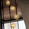 Lampes suspendues moderne en bois 40/50/60 cm suspension pour Restaurant maison salle à manger lustres de plafond décor luminaires
