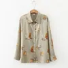 Женские блузки, модные женские рубашки с леопардовым принтом, весна-осень 2023, блузка с длинным рукавом, Blusas Mujer-S-3XL