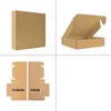 Mailers 10Pcs Kraft Gift Boxes 3 Layers Corrugated Paper Box Thicken Cardboard Carton Shipping Box Mailer Express Packaging Boxes