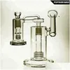 Smoking Pipes Saml 22.5Cm Tall Matrix Sidecar Glass Bong Hookahs Birdcage Perc Oil Rig With Ash Catcher Joint Size18.8Mm Pg5113 Drop Dhvgu