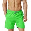 Calzoncillos Pantalones de natación para hombres Ropa interior sexy sólida para hombre Nylon Estilo de verano Moda Casual Pantalones de playa de color puro W0321