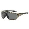 Fashion Anti-skidding Sports Sunglasses Camouflage Goggles Frame Mercury Lenses