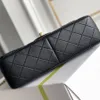 Projektantka na ramię jagnięta 23 torba klapa luksusowa torba na crossbody 23 cm Wysoka imitacja torba łańcuchowa z pudełkiem ZC078