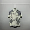 Heren Flower Tiger Print Shirts Casual Button Down Short Sleeve Hawaiiaans shirt Suits Summer Beach Designer DRAAD SHIRTS M-3XL QW5