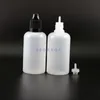 50 ML Lot 100 Pcs High Quality Plastic Dropper Bottles With Child Proof Caps and Tips Safe E cig Squeeze Bottle long nipple Nktes