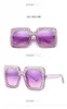 Солнцезащитные очки Square Large Diamond Women's Full Thick Frame Glasses Защита от ультрафиолета и солнца
