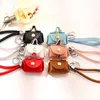 Fashion PU Leather Mini Wallet Keychain Car Bag Key Holder Coin Purse Earphone Box Case Storage Handbag Pendant Party Gifts