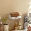 New Punch-free Draining Soap Storage Rack Soap Rack Tray White Drain Soap Holder Box Household Shelf Soap Dish Tray