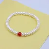 Pulseiras de link na moda branco rosa roxo ábaco barroco água doce pérola corda elástica jóias para mulheres vintage elegante minimalista