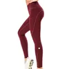 Vêtements pour femmes lu pantalons de Yoga taille haute fesses levage sport fitness pantalon poche nuit course mollet anti-taches leggings