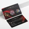 Cards Carddsgn Custom Matte PVC Busikkort som trycker på dubbla sidor tryckta med 0,38 mm tjocklek gratis design båda sidor