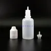 30 ML Double Proof Plastic Dropper Bottles 100PCS With tamper evident & Child Proof Safe Caps vapor squeezable bottle Wsnfk