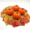 Upgrade 50pcs Artificial Maple Leaf Autumn Fake Leaves Crafts Halloween Decro Props Home Garland Vase Wedding DIY Decor Accessories