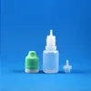 100 Sets/Lot 10ml Plastic Dropper Bottles Tamper Evident Child Double Proof Caps Long Thin Needle Tips e Vapor Cig Liquid 10 mL Fggwh