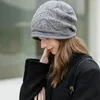 قبعة صغيرة مترهلة من Beanies على الطراز الفرنسي خمر أزياء محبوكة دافئة ضبابية باردة ومقاومة للرياح