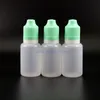 100 Stuks 20 ML LDPE Plastic Druppelflesjes Met verzegelde Kind Proof Dubbele Veiligheid Dief Veilig Caps En Tepels Qiruo