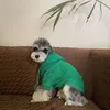 Swagers ubrania psów w stylu Koreański Tkanina ręcznika francuski Dou Schnauzer Bichon Teddy Shiba inu Cat z kapturem sweter jesienny zima ciepło