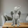 バーツールメモリアル彫像天使犬記憶記念品の彫刻墓マーカー樹脂の置物を大切にしたペット230626