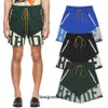 T-shirts pour hommes Shorts été Style contraste couleur épissé hommes femmes Streetwear à l'intérieur maille longue culotte à cordon avec étiquettes M1b8