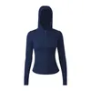 Yoga Jacket Womens Sports Hoodie High Elastic Zipper Coat Slim Fit Running Gym Clothes Casure Cardigan Hot Sale0594